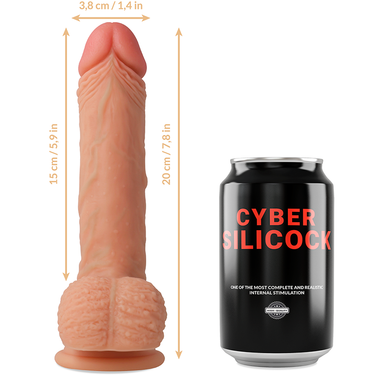 Dildo Realistico in Silicone con Base Ventosa e Glande Definito